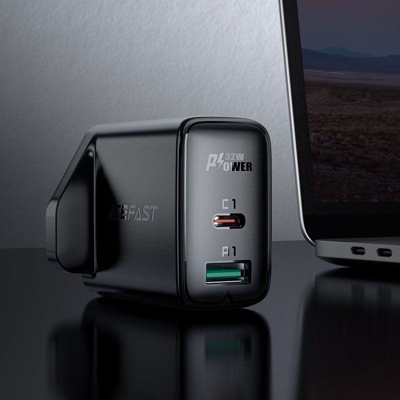 Acefast A8 PD 32W(USB-C+USB-A) Dual Port Charger