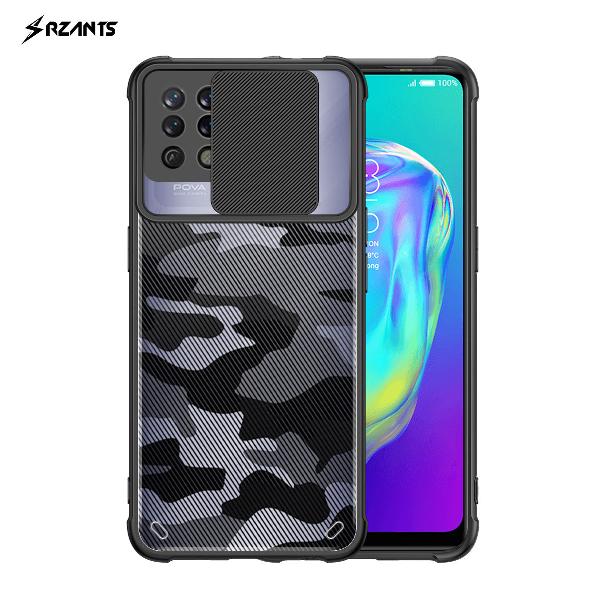 RZANTS Camouflage Lens Case for Tecno