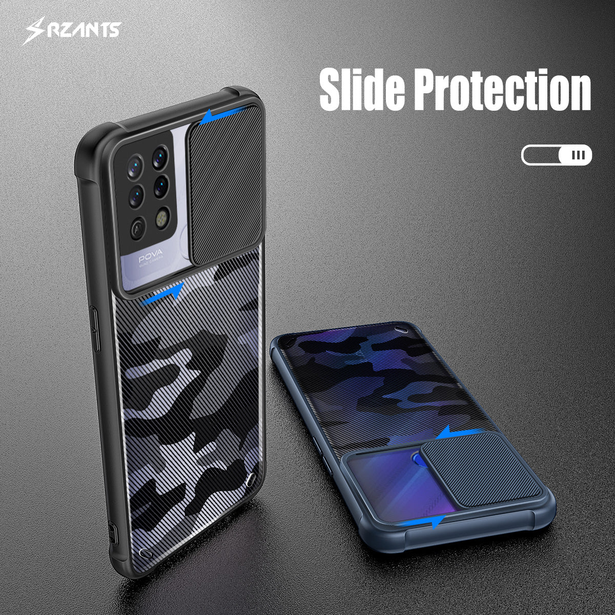 RZANTS Camouflage Lens Case for Tecno