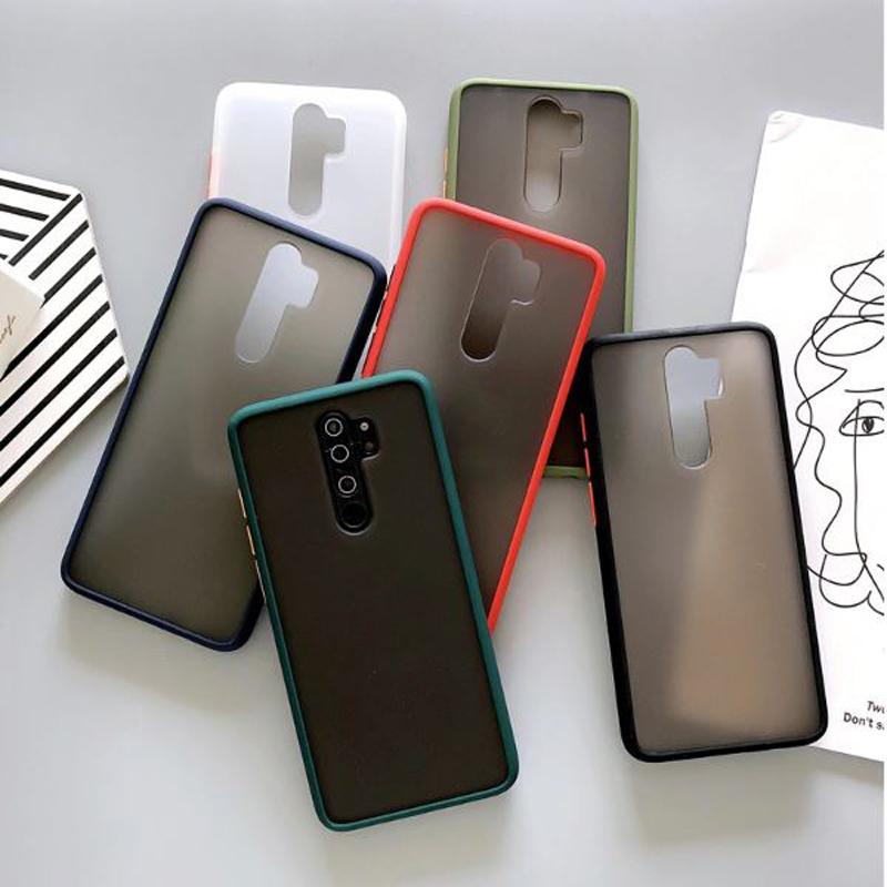 Matte Case with Colour Button for Xiaomi