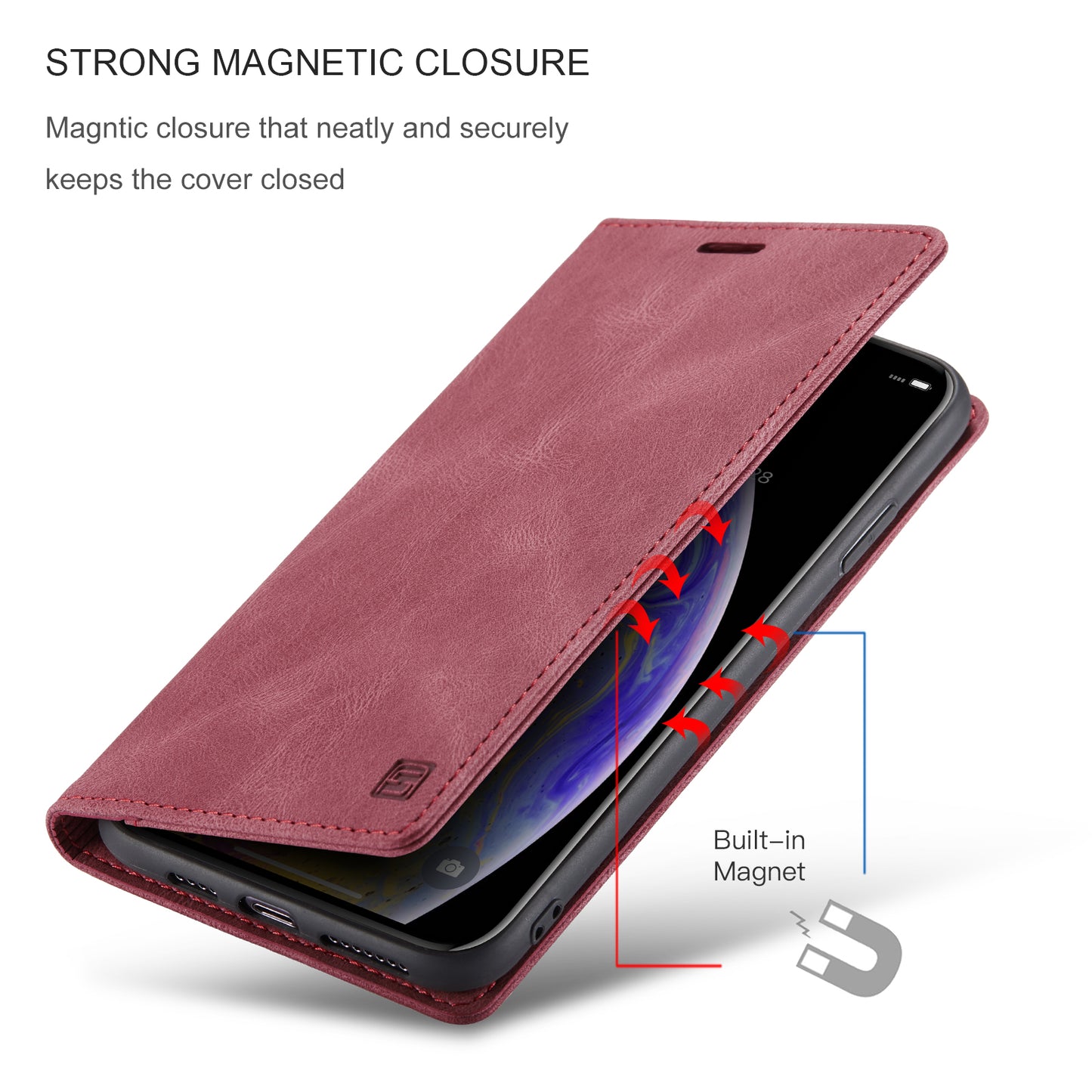 AutoSpace Wallet Leather Case for Iphone