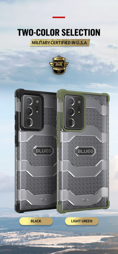 BLUEO Military Grade Drop Resistance Phone Case for Samsung