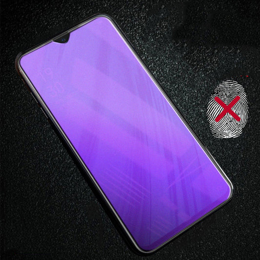 Full Cover Anti-Blue Ray Matte with Black Border Tempered Glass for OPPO