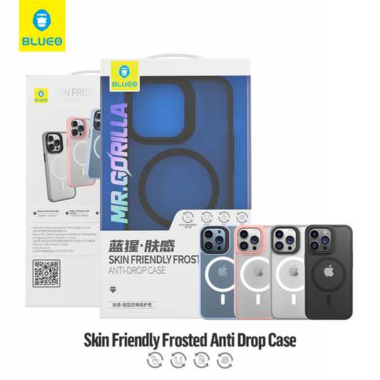 BlueO Skin Friendly Frosted Anti-Drop Case for iPhone