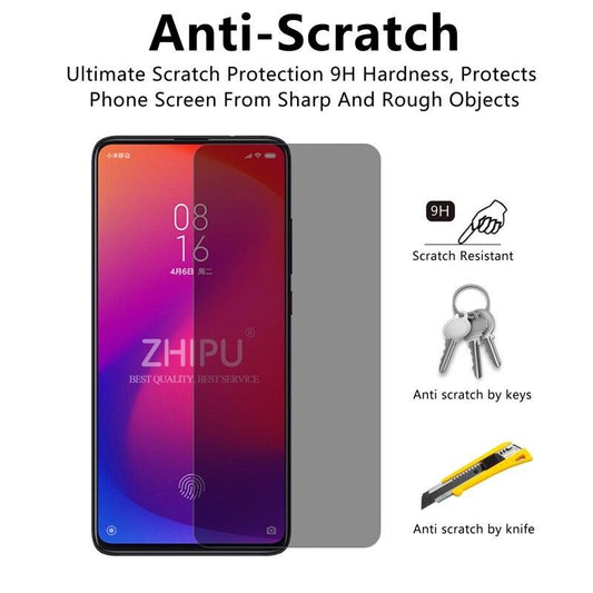 Privacy Tempered Glass For Xiaomi / Redmi