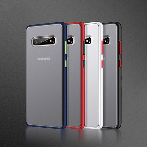 Matte Case With Colour Button For Samsung